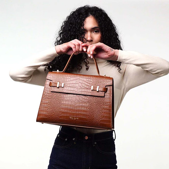 Ava Croco 14" - Camel Brown - Image 2