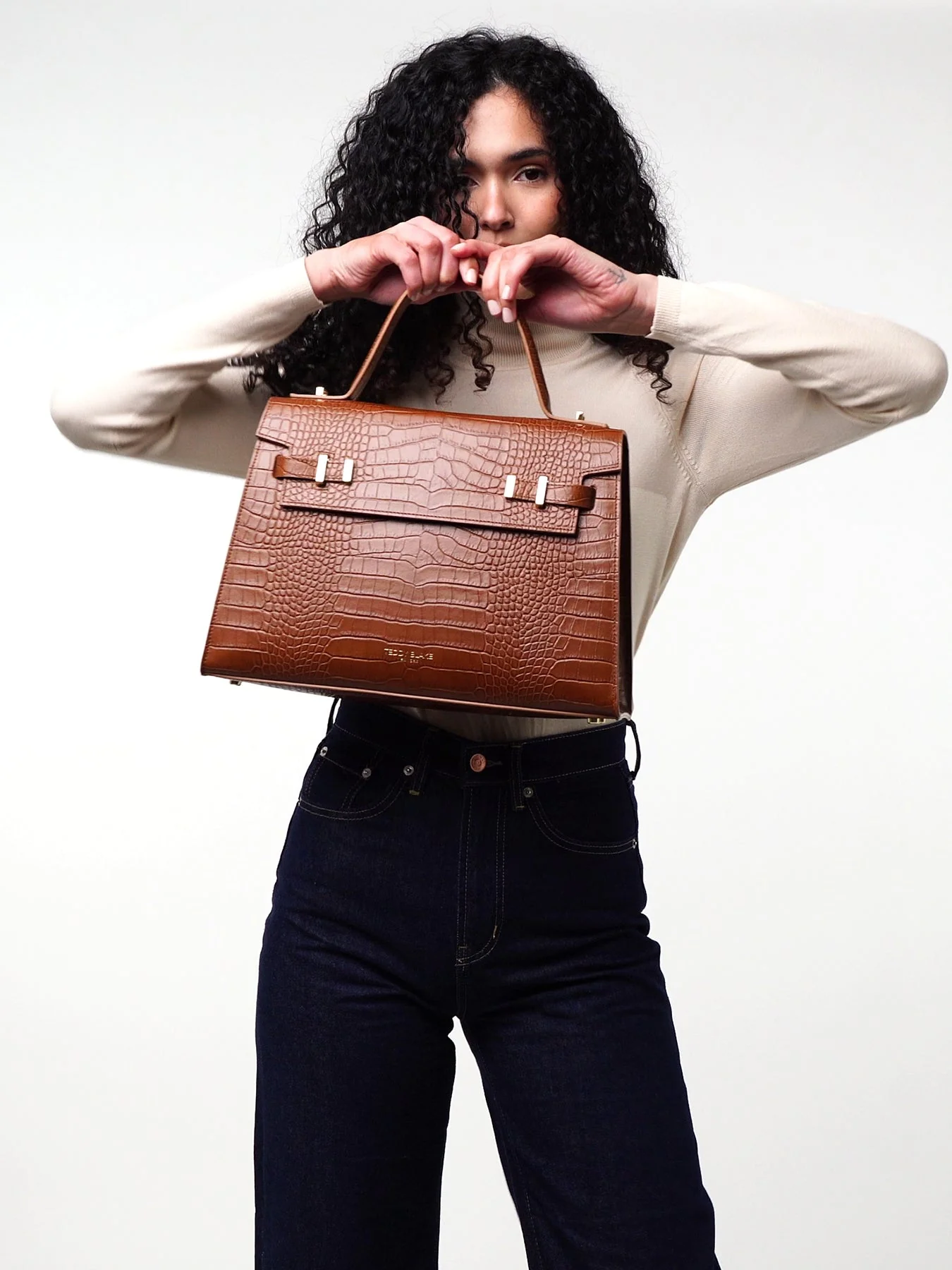 Ava Croco 14" - Camel Brown - Image 8