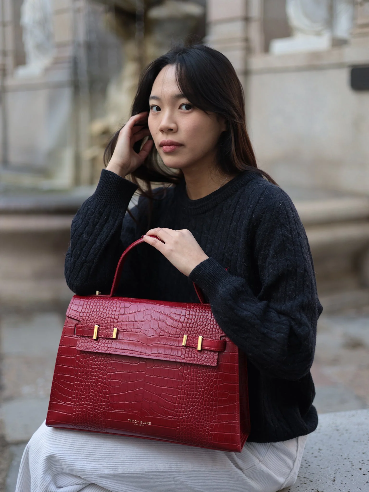 Ava Croco  14" - Dark Red - Image 9