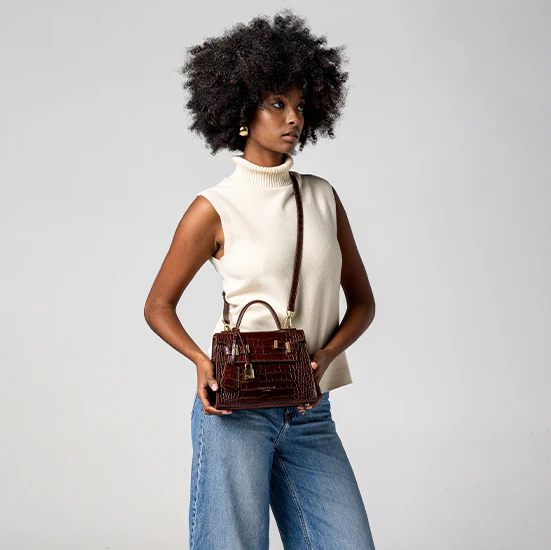Ava Croco 9" - Brown - Image 2
