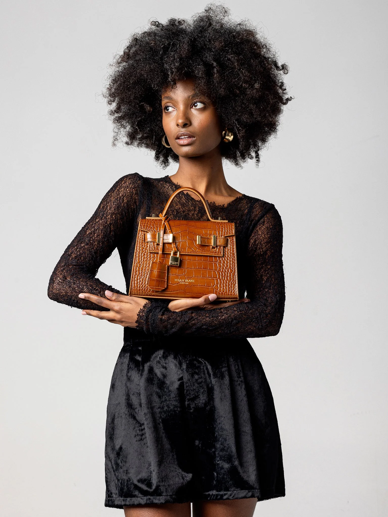 Ava Croco  9" - Camel Brown - Image 8