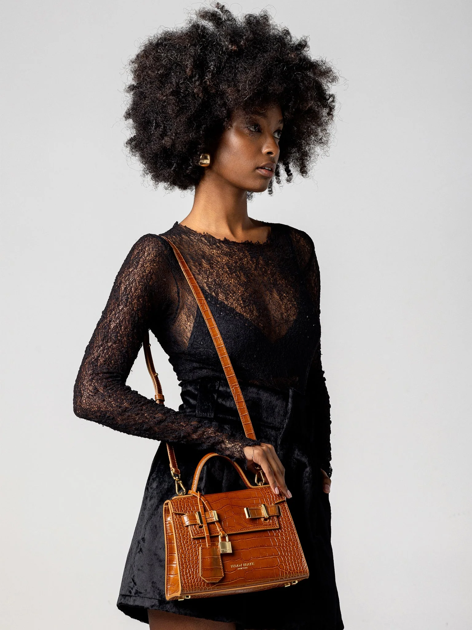 Ava Croco  9" - Camel Brown - Image 9