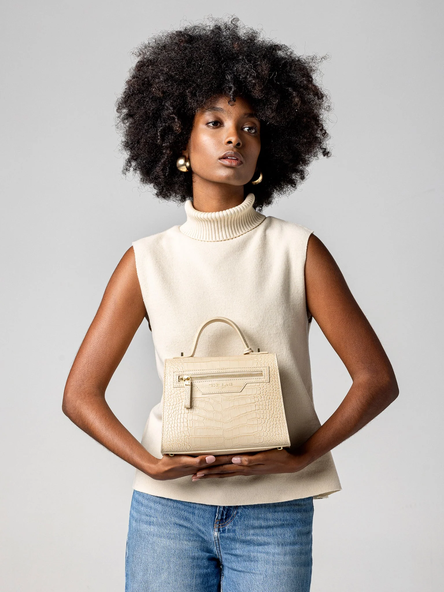 Ava Croco 9" - Cream - Image 10
