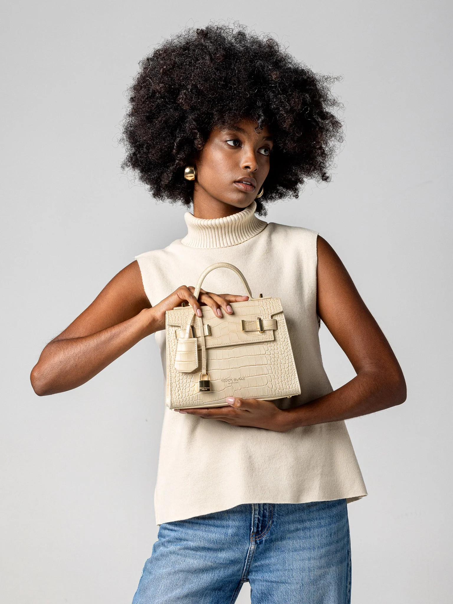 Ava Croco 9" - Cream - Image 8