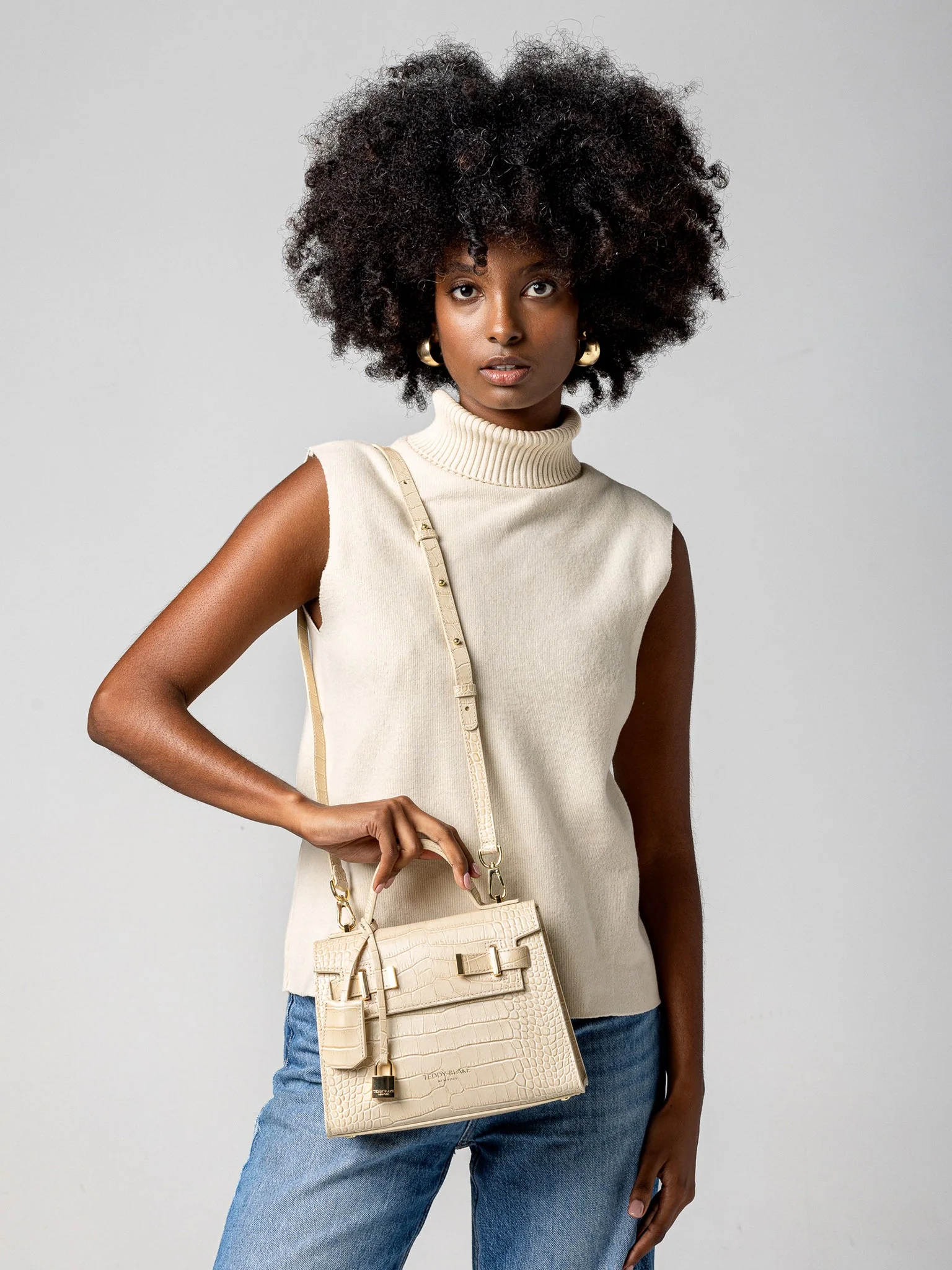 Ava Croco 9" - Cream - Image 9