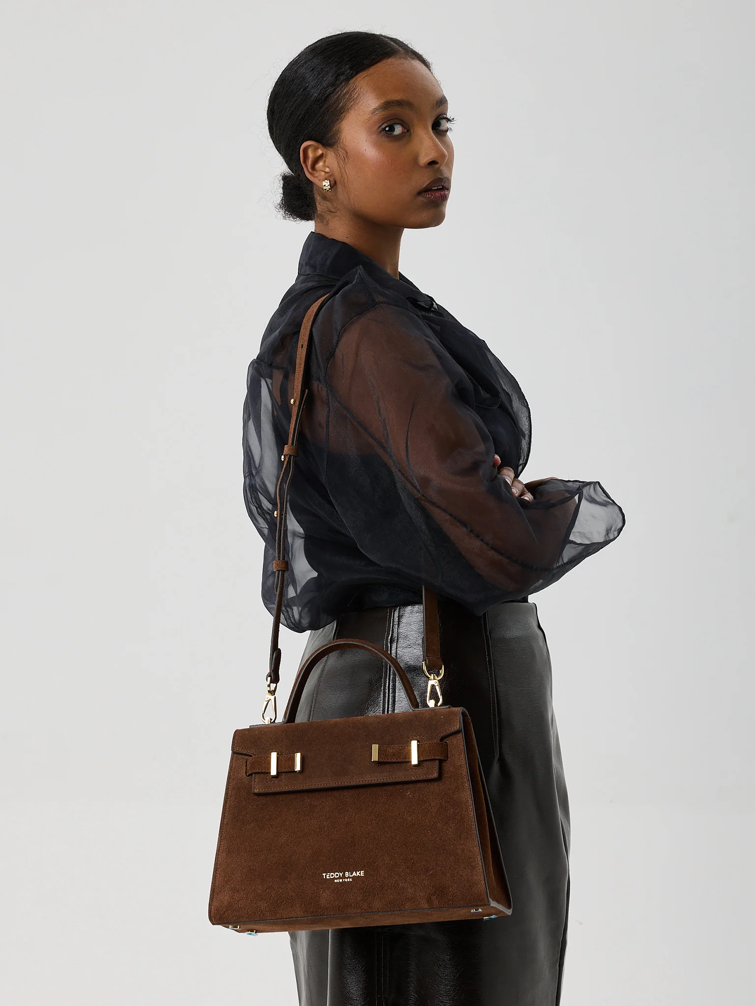 Ava Suede 11" - Brown - Image 9