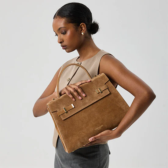 Ava Suede 14" - Light Camel - Image 2