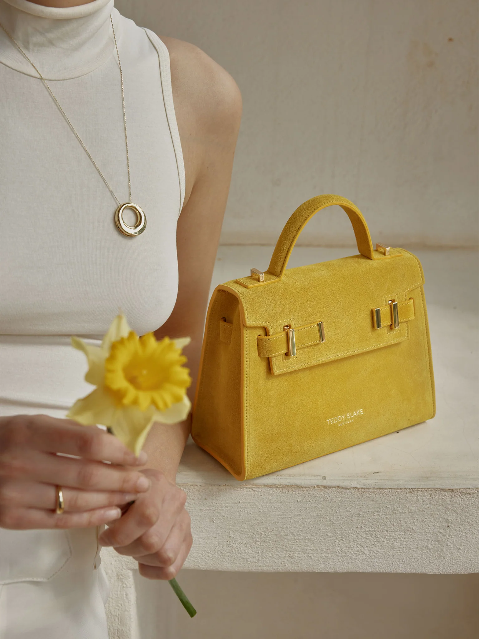 Ava Suede 9" - Yellow - Image 8
