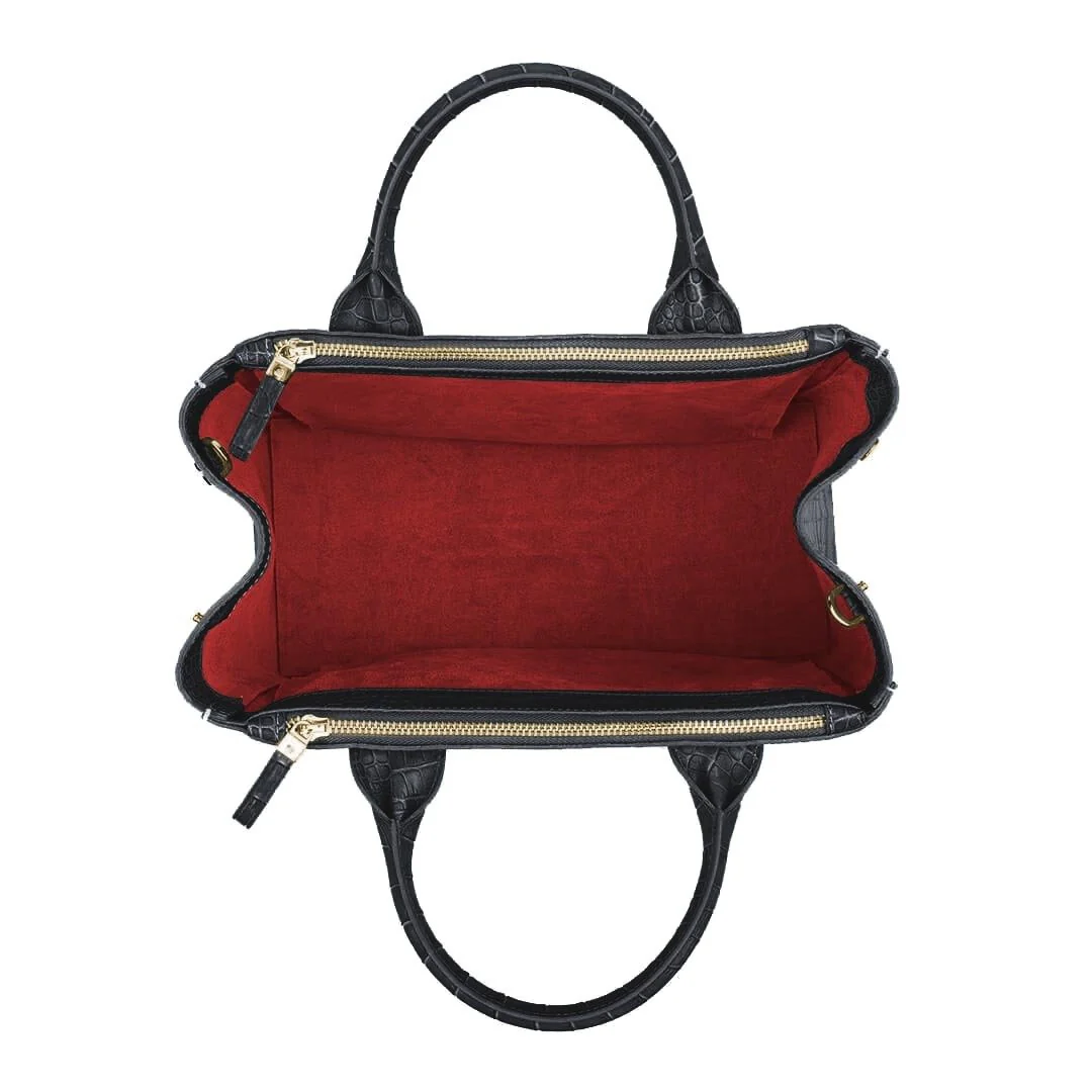 Bella Croco 12" - Black/Red - Image 7