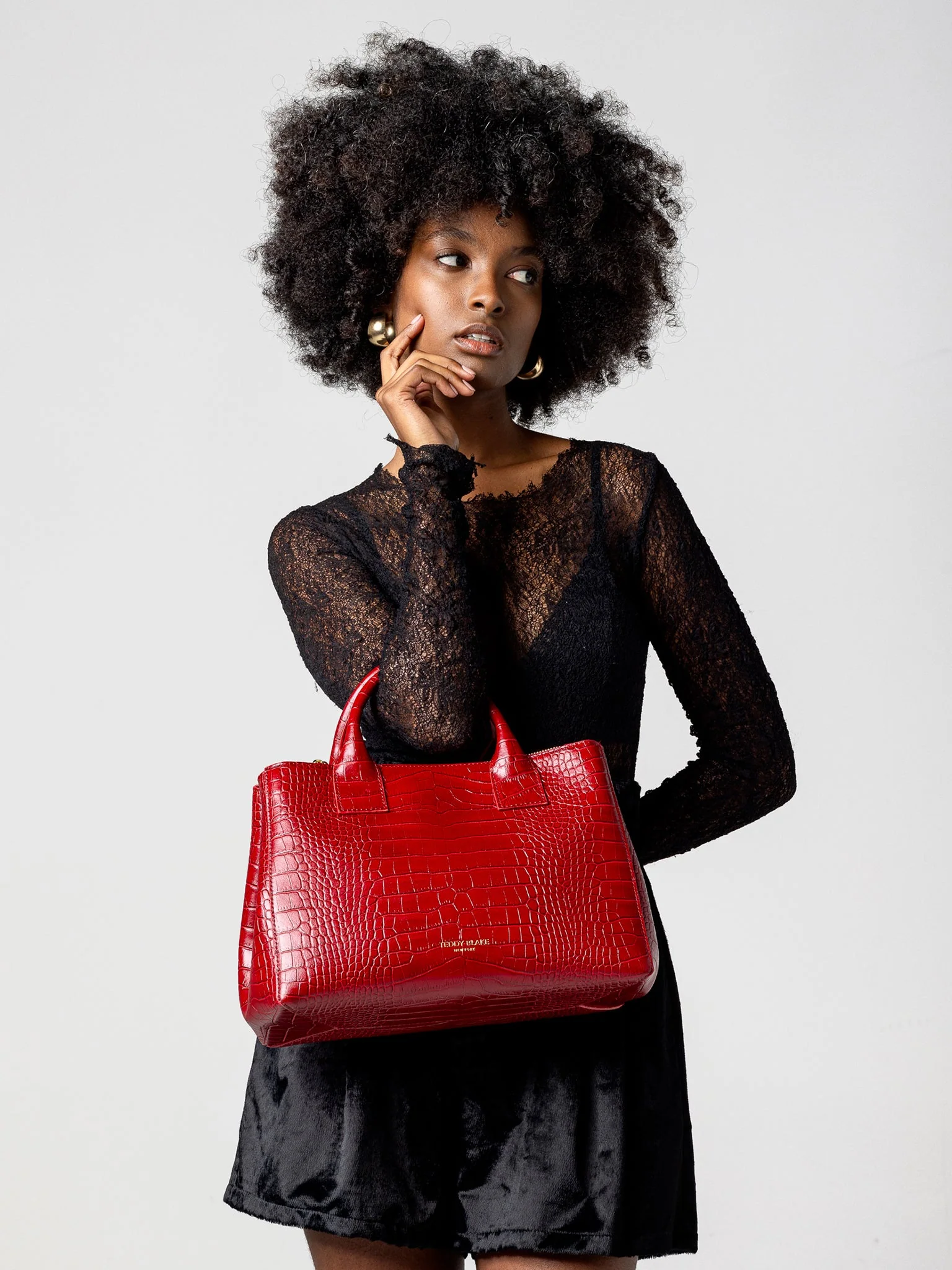 Bella Croco 12" - Dark Red - Image 10