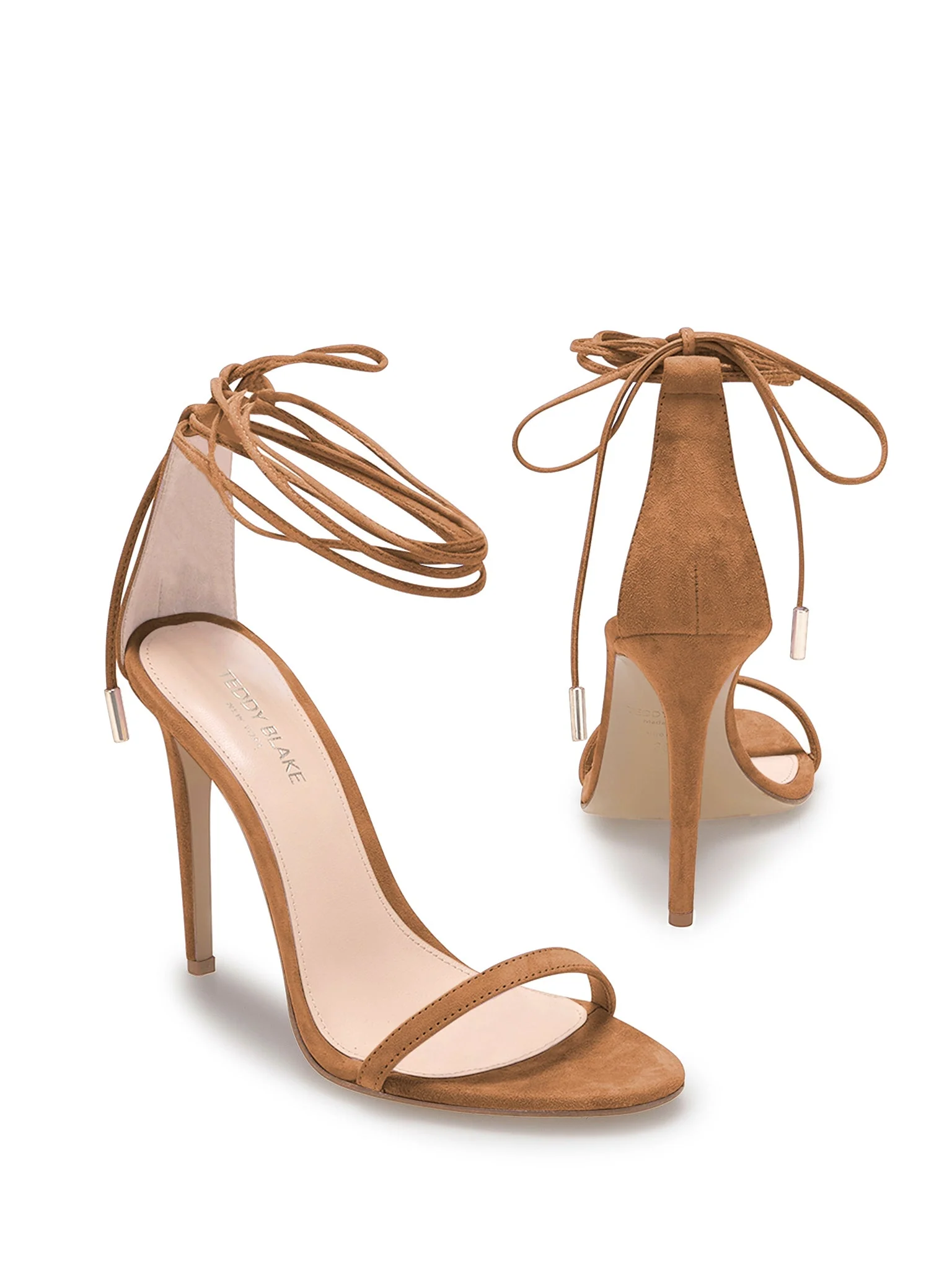 Emma Suede Sandals - Camel - Image 4