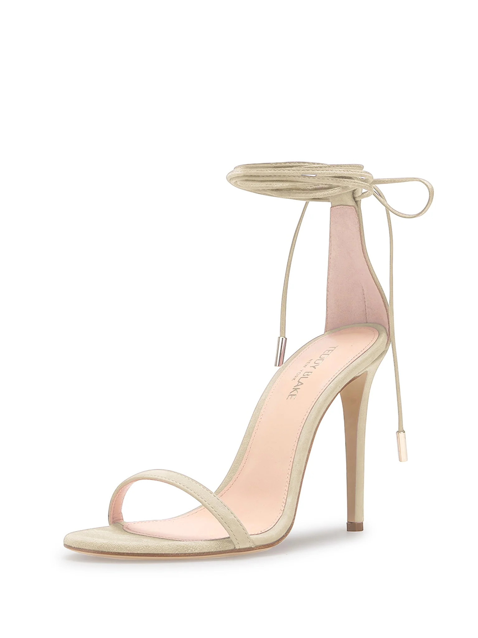 Emma Suede Sandals - Light Cream - Image 3