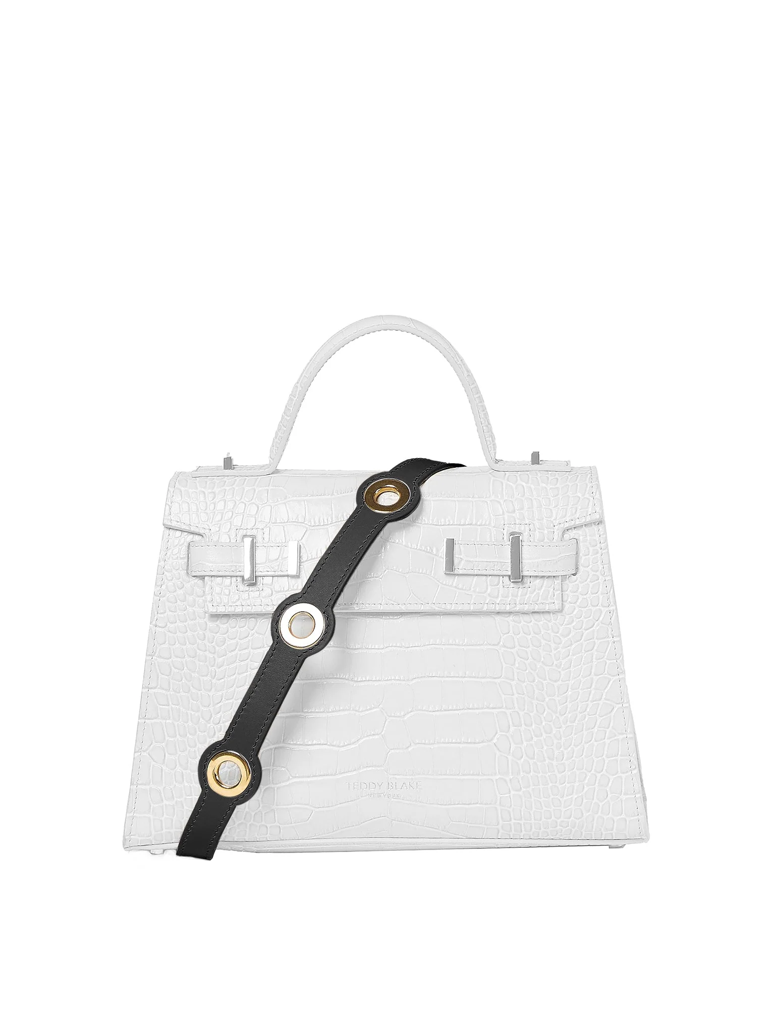 Eyelet Leather Strap - Black - Image 3