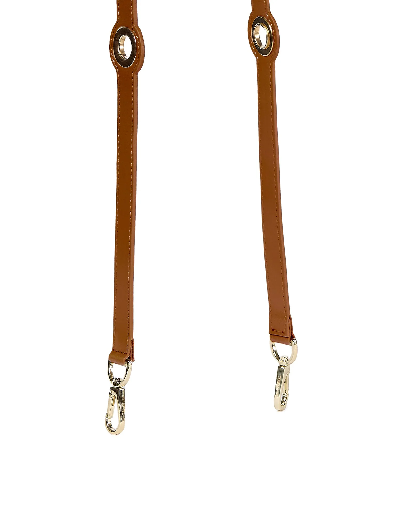 Eyelet Leather Strap - Camel Brown - Image 6
