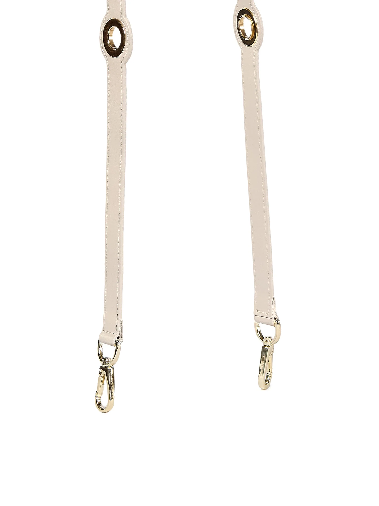 Eyelet Leather Strap - Cream - Image 6