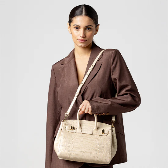 Gigi Croco 11" - Cream - Image 2