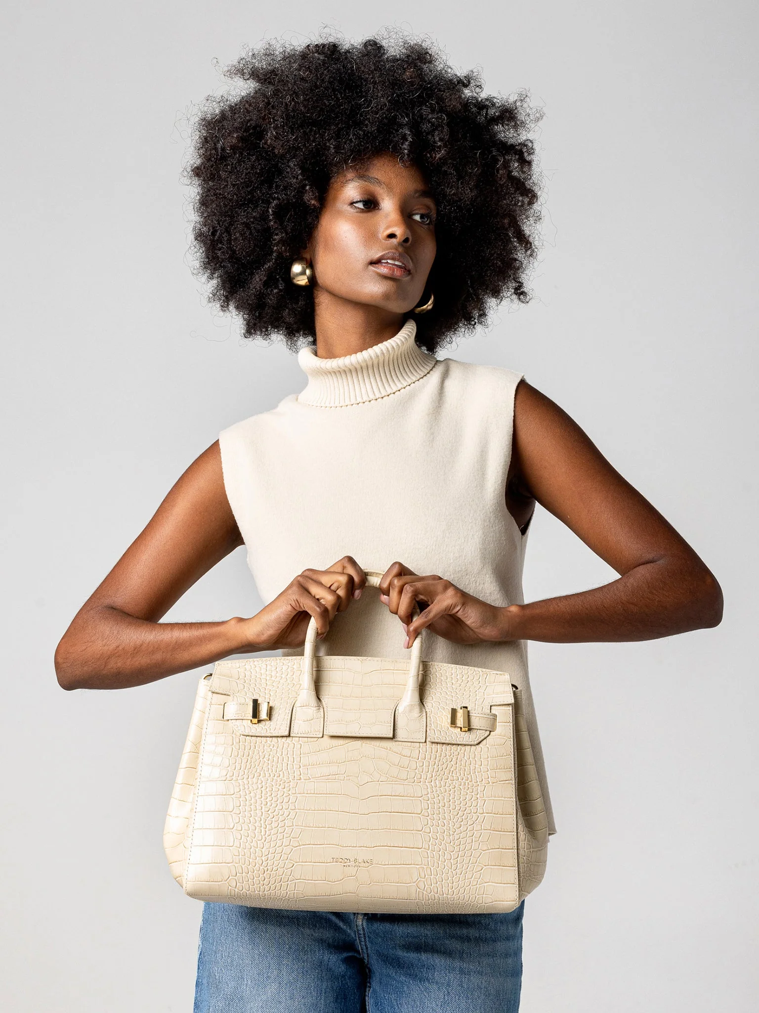 Gigi Croco 13" - Cream - Image 10