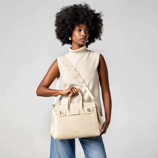 Gigi Croco 13" - Cream - Image 2