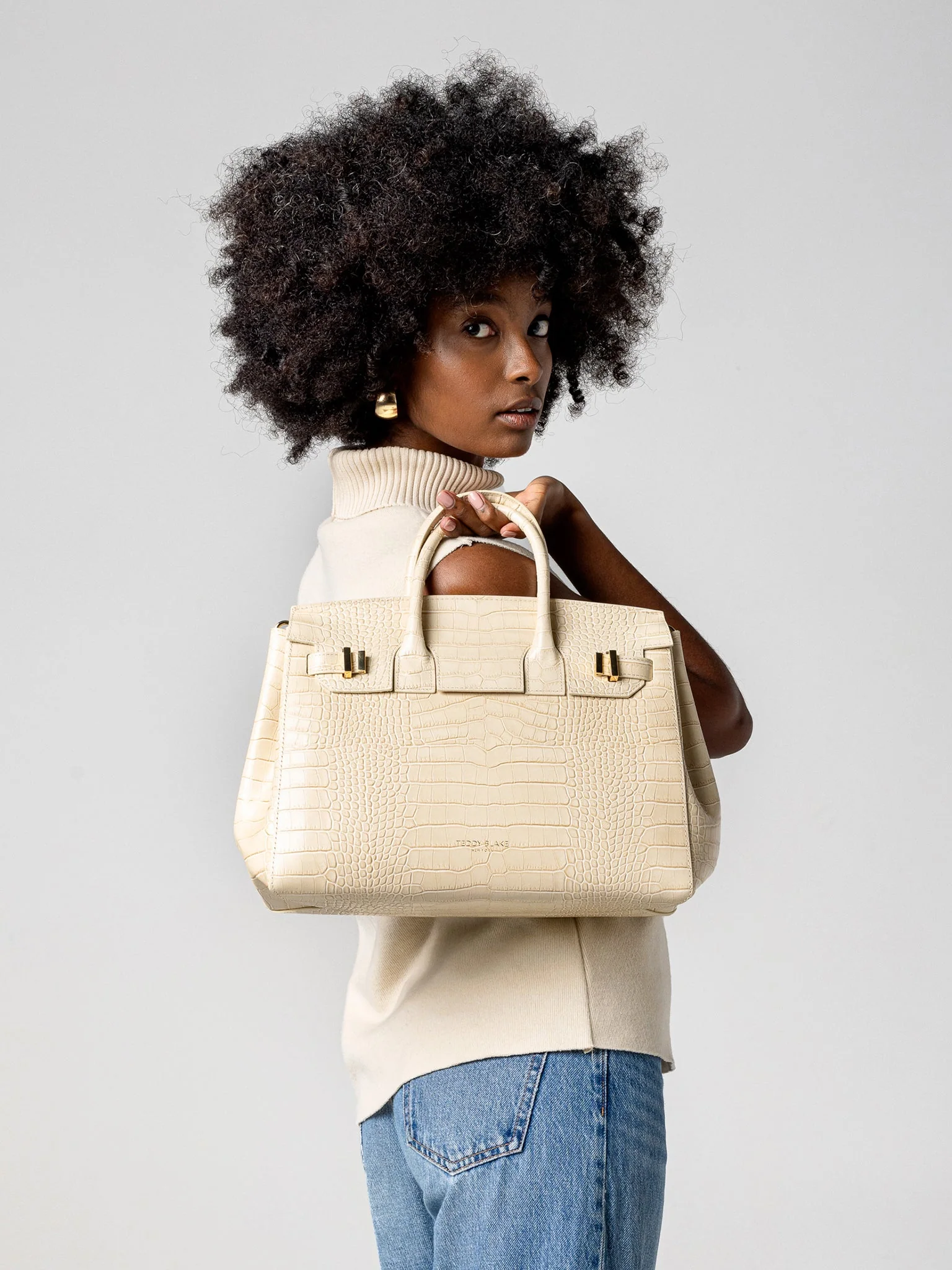 Gigi Croco 13" - Cream - Image 9