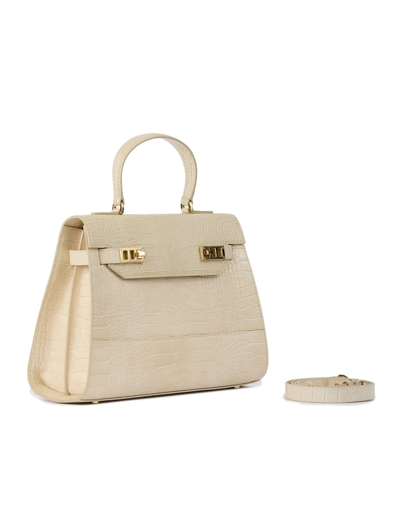 Kim Croco 14" - Cream - Image 4
