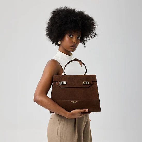 Kim Suede 14" - Brown - Image 2