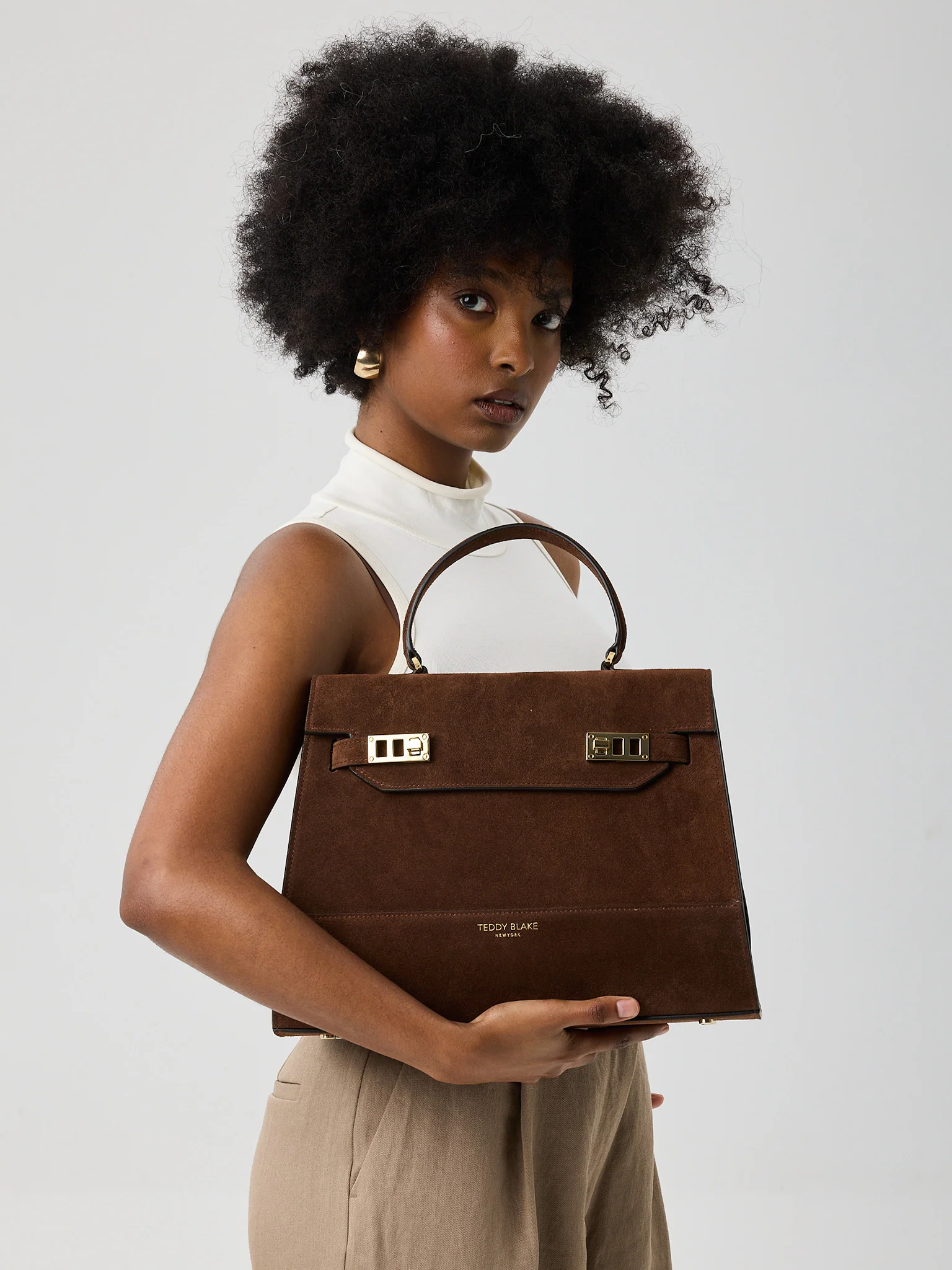 Kim Suede 14" - Brown - Image 8