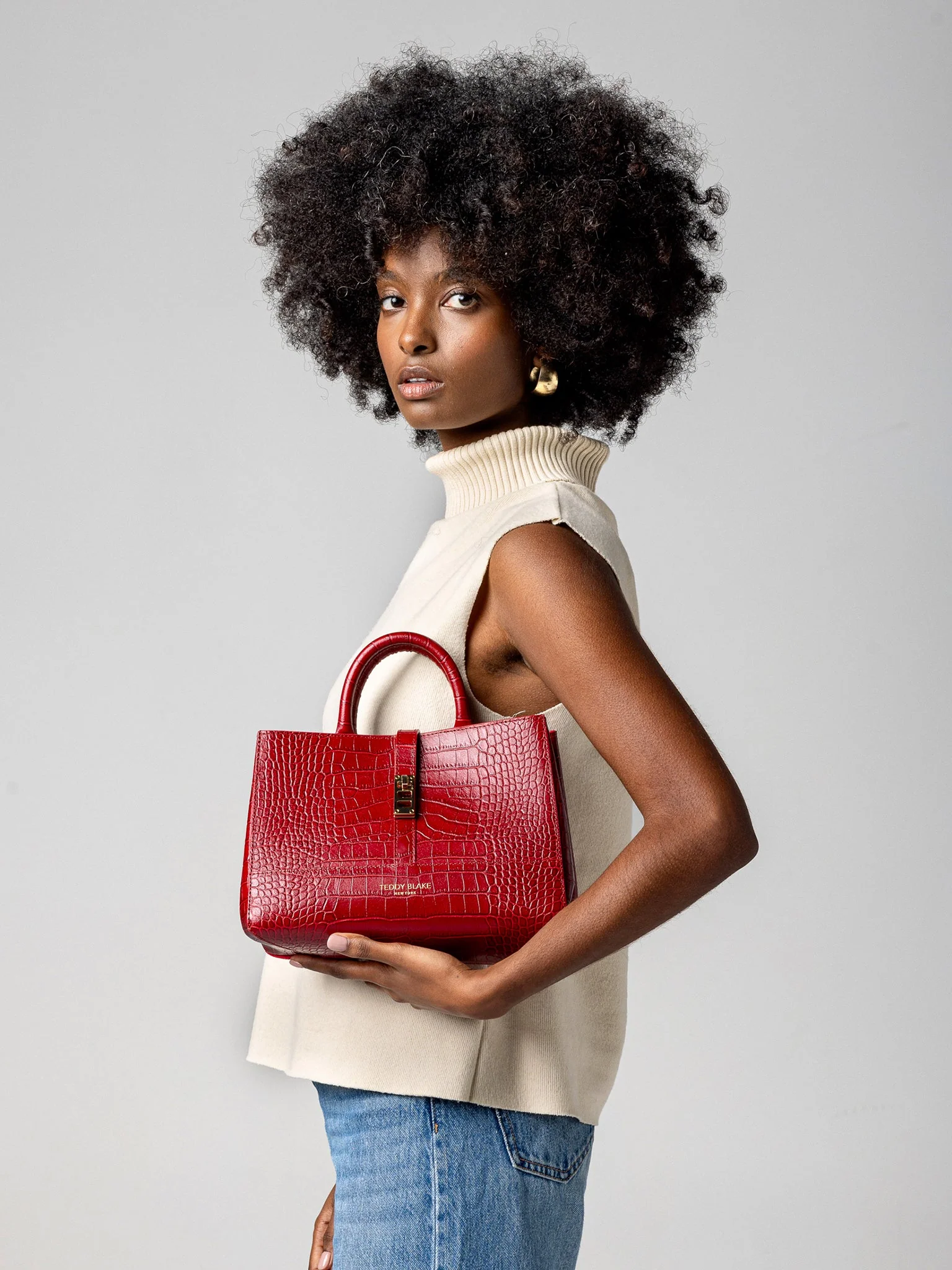 Lola Croco 10" - Dark Red - Image 9