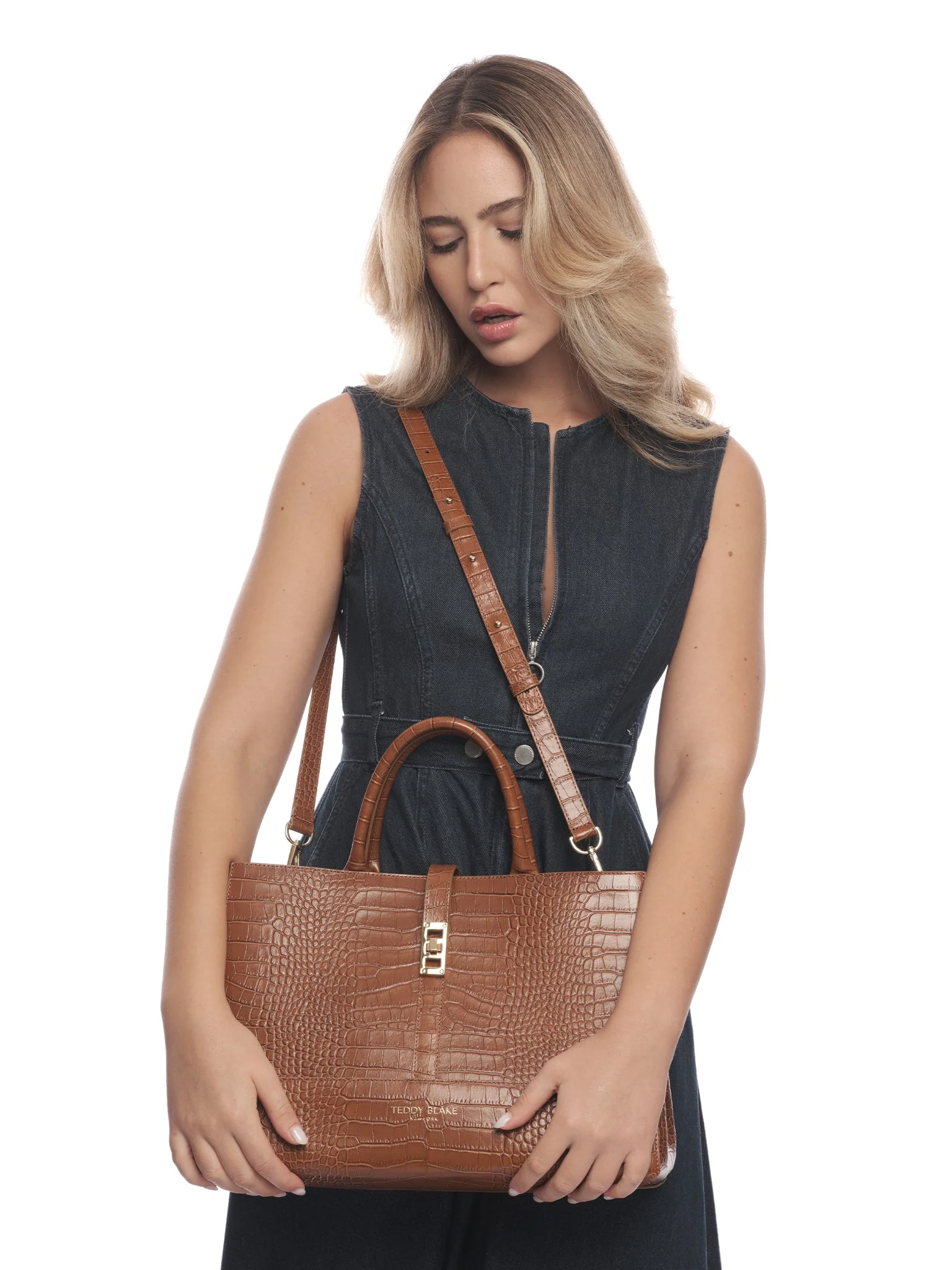 Lola Croco 15" - Camel Brown - Image 8