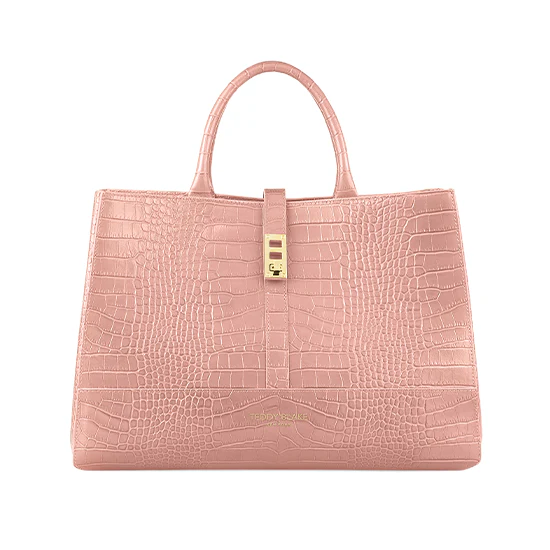 Lola Croco 15" - Nude Pink