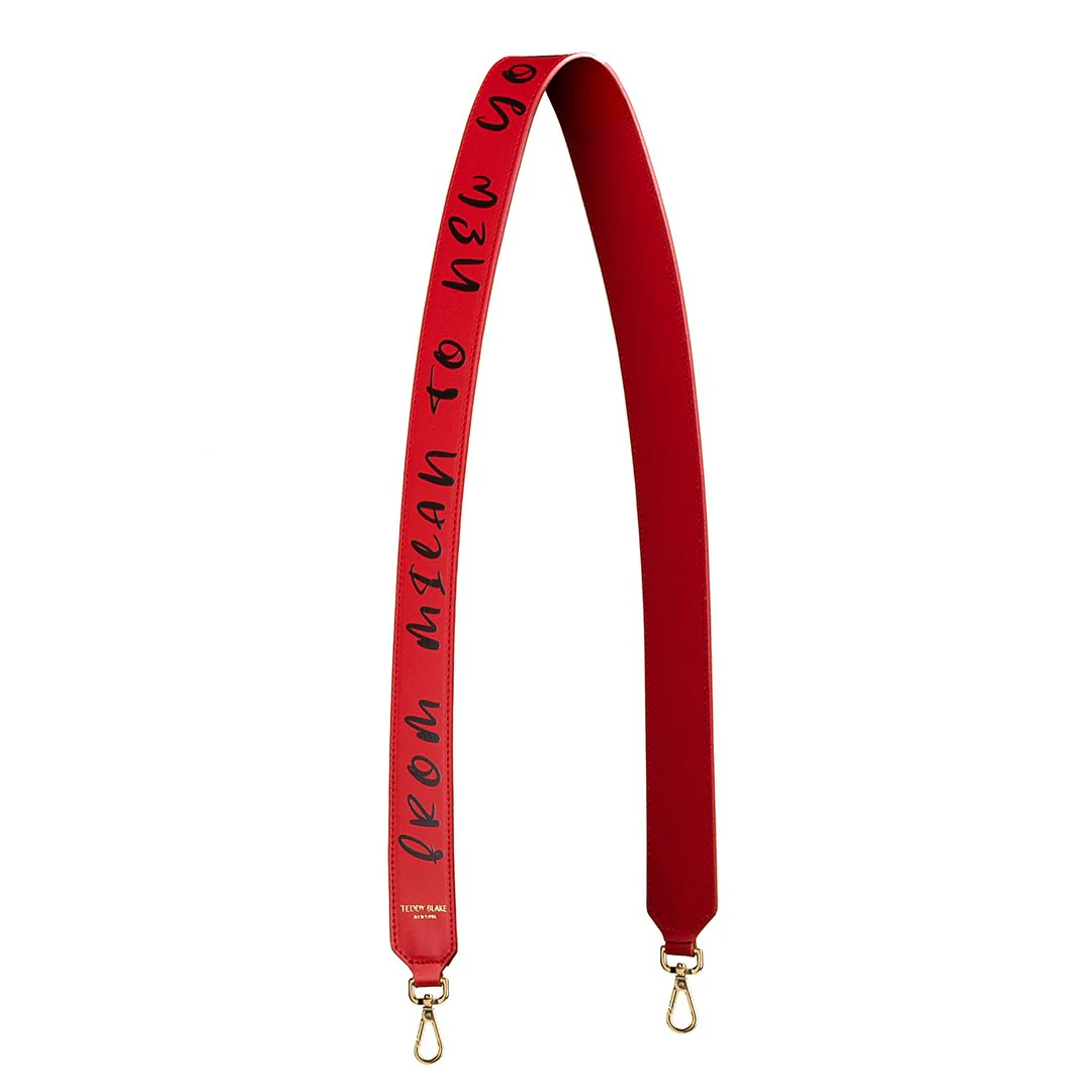 Mitony Leather Strap - Red&Black - Image 4