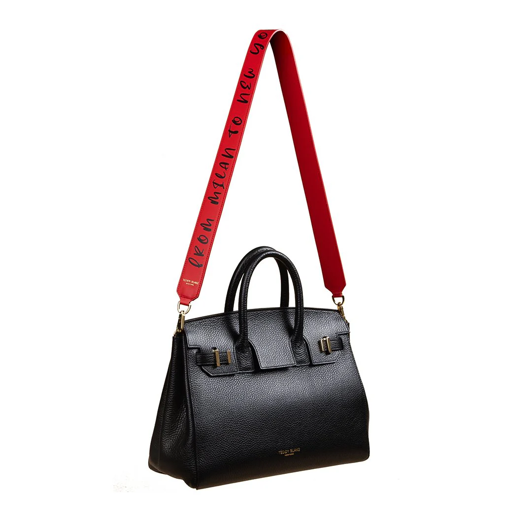 Mitony Leather Strap - Red&Black - Image 5