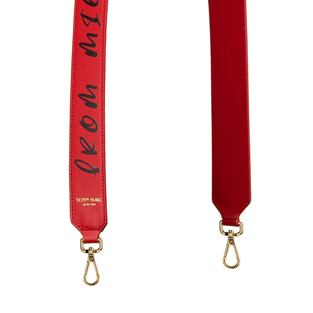 Mitony Leather Strap - Red&Black - Image 6