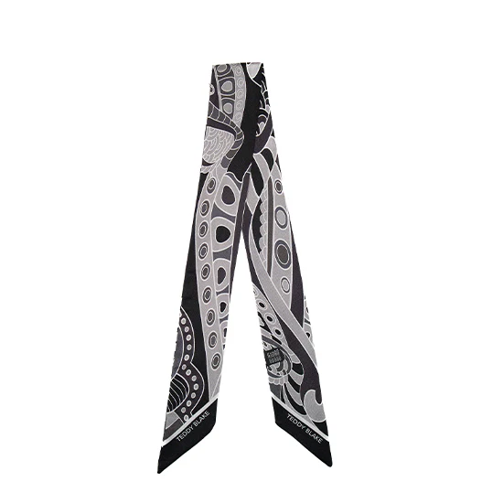 Silk Bag Tie - Black