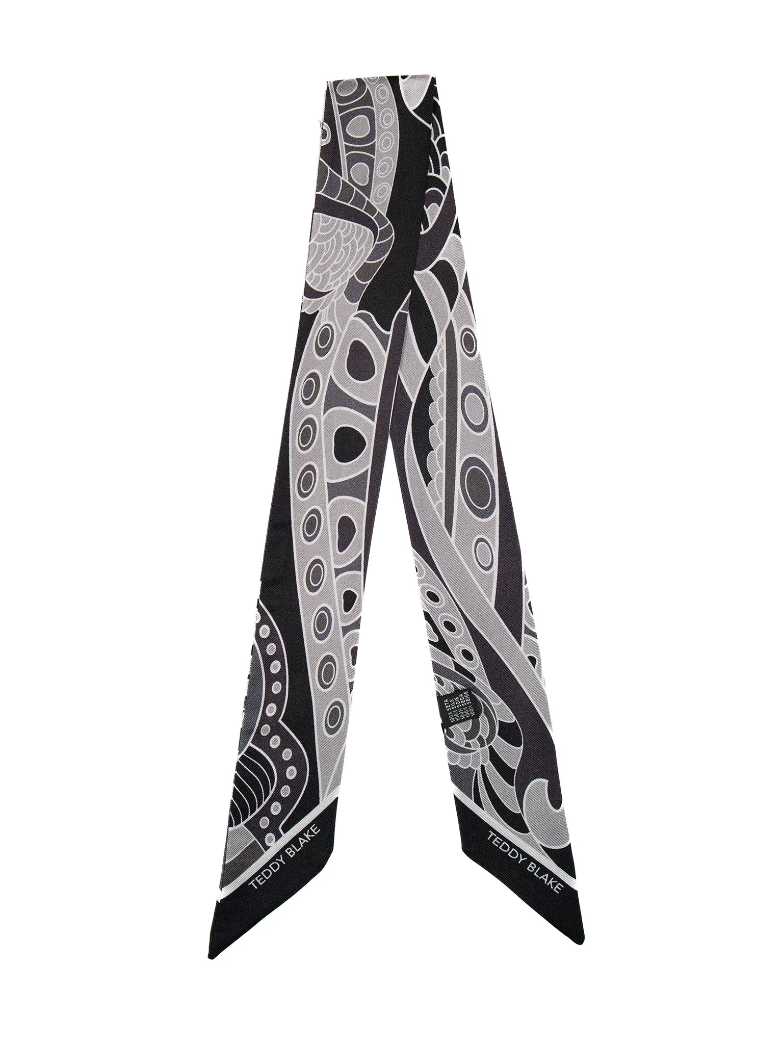 Silk Bag Tie - Black - Image 3