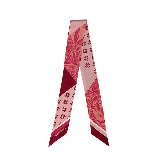 Silk Bag Tie - Bordeaux
