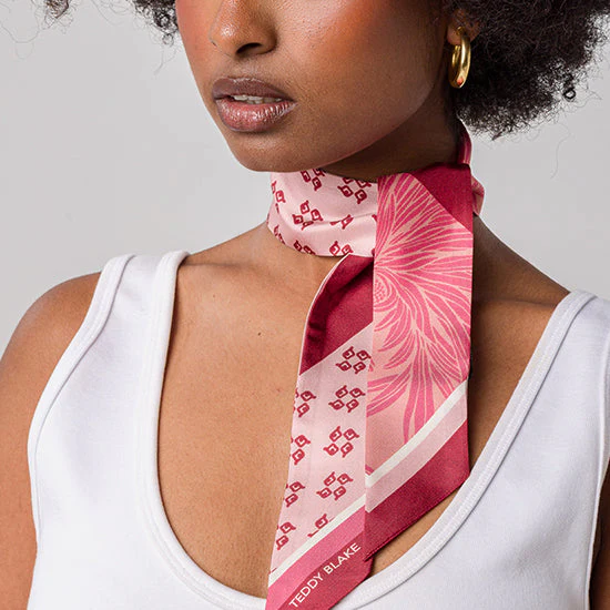 Silk Bag Tie - Bordeaux - Image 2