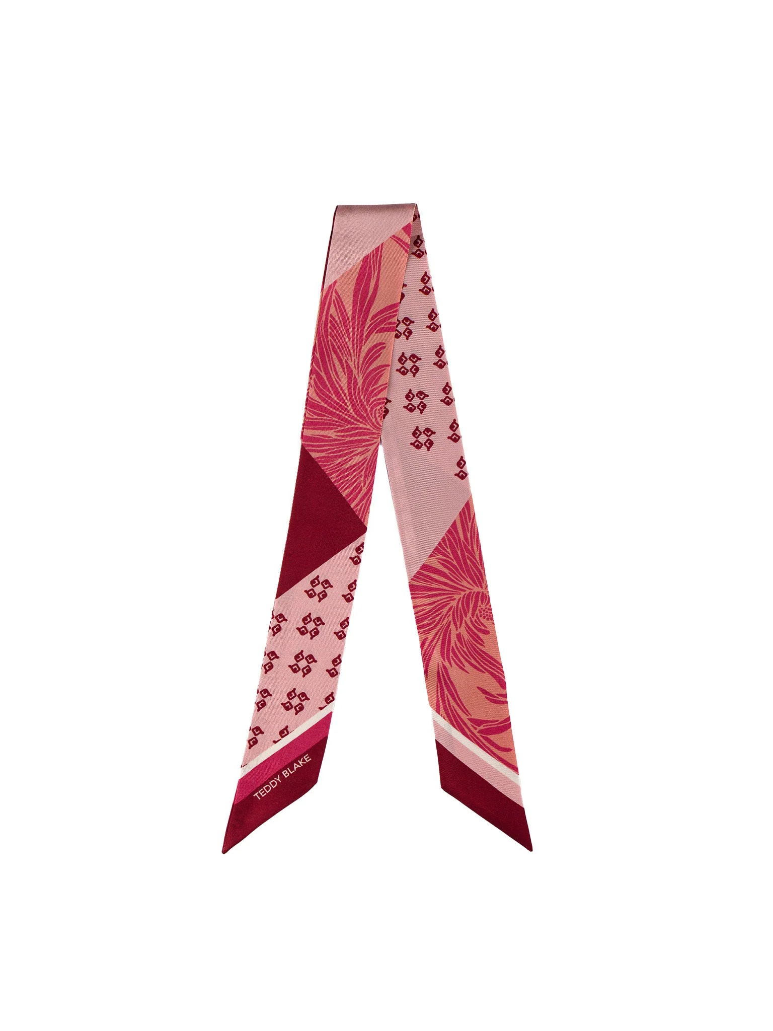 Silk Bag Tie - Bordeaux - Image 3