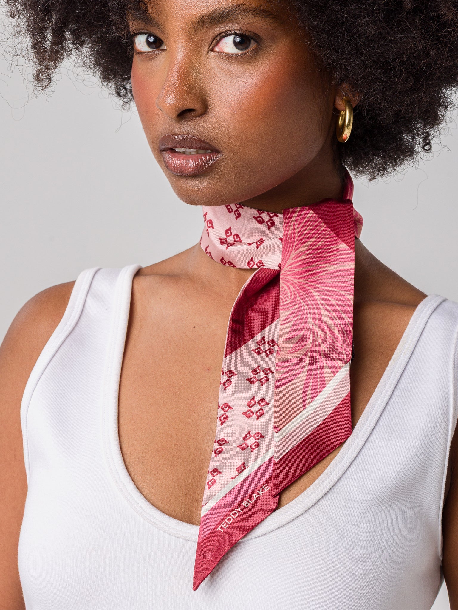 Silk Bag Tie - Bordeaux - Image 5