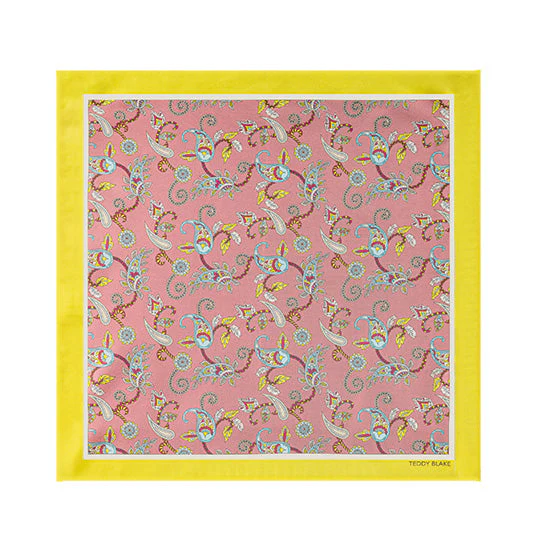 Square Silk Bag Tie - Yellow