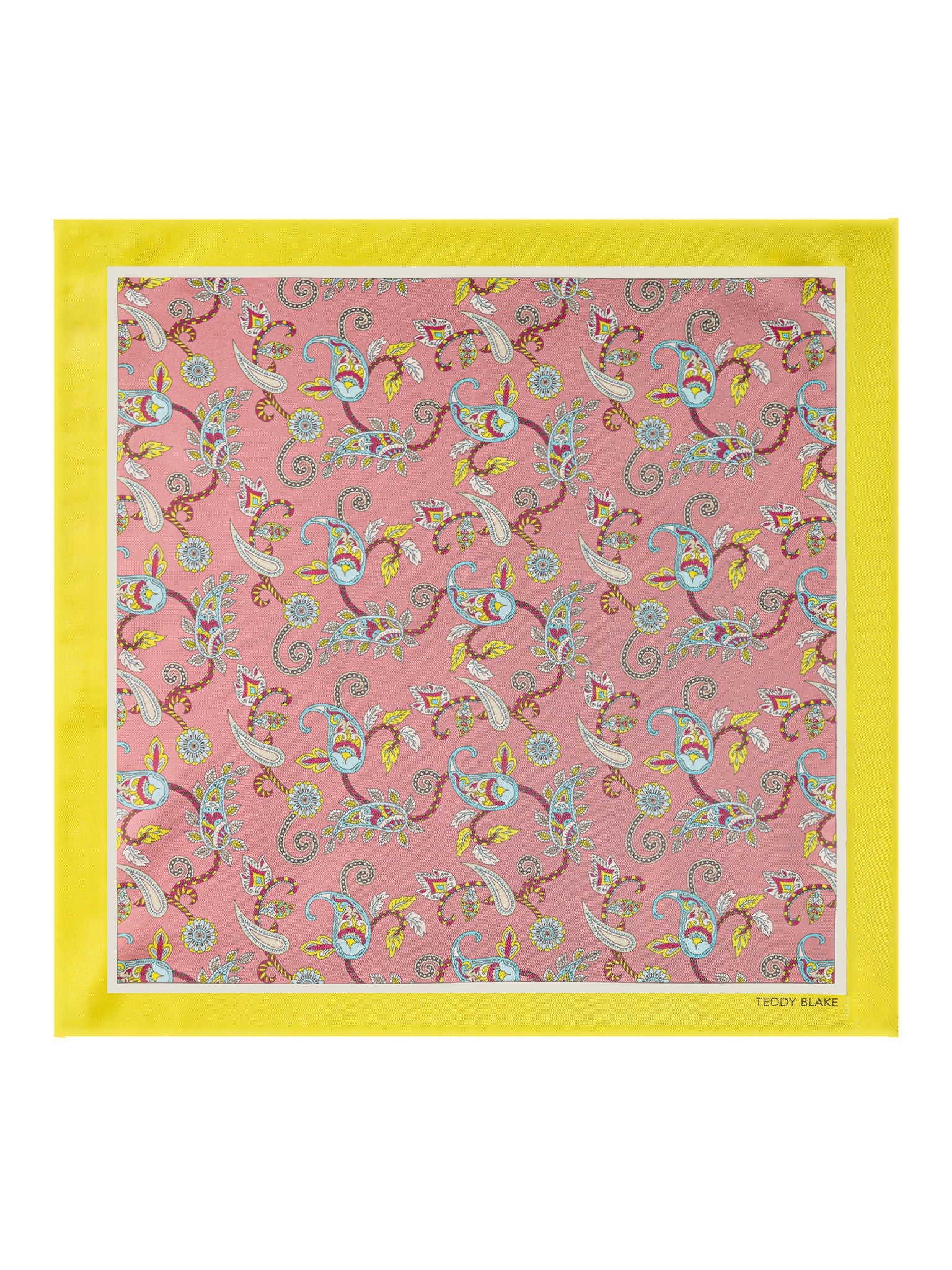 Square Silk Bag Tie - Yellow - Image 3