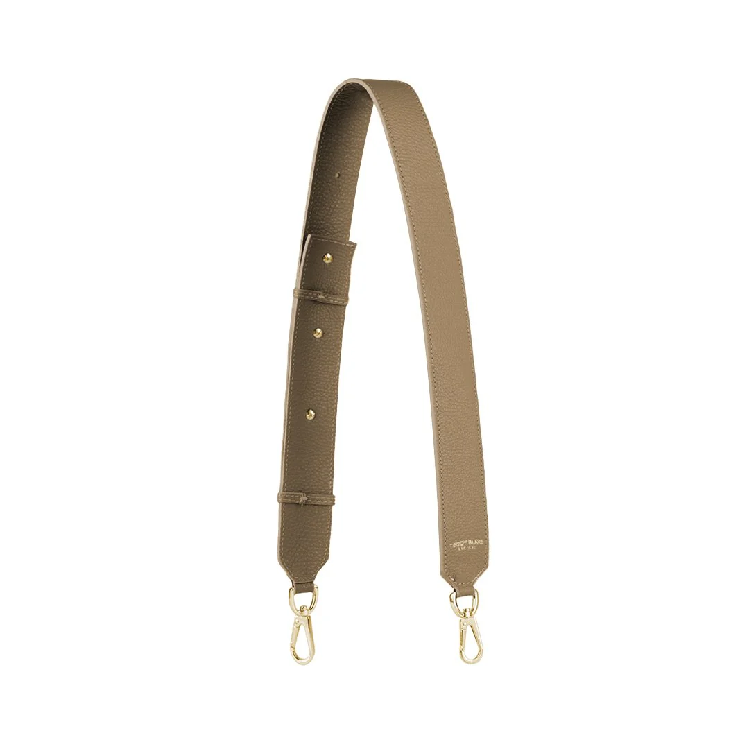 Stampato Leather Wide Strap - Beige - Image 4