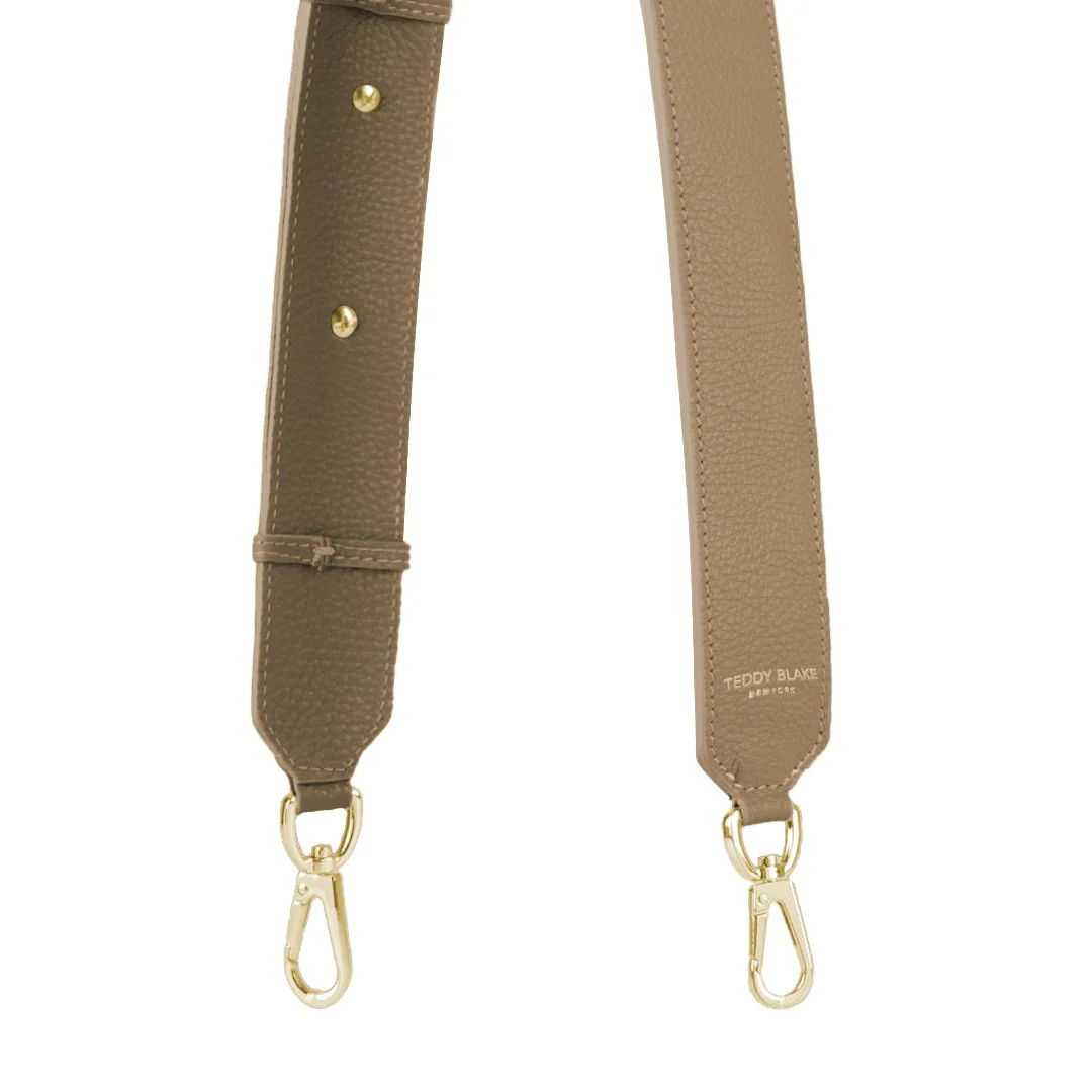 Stampato Leather Wide Strap - Beige - Image 6