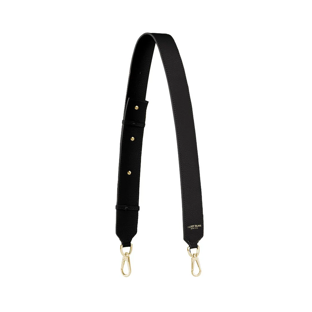 Stampato Leather Wide Strap - Black - Image 4