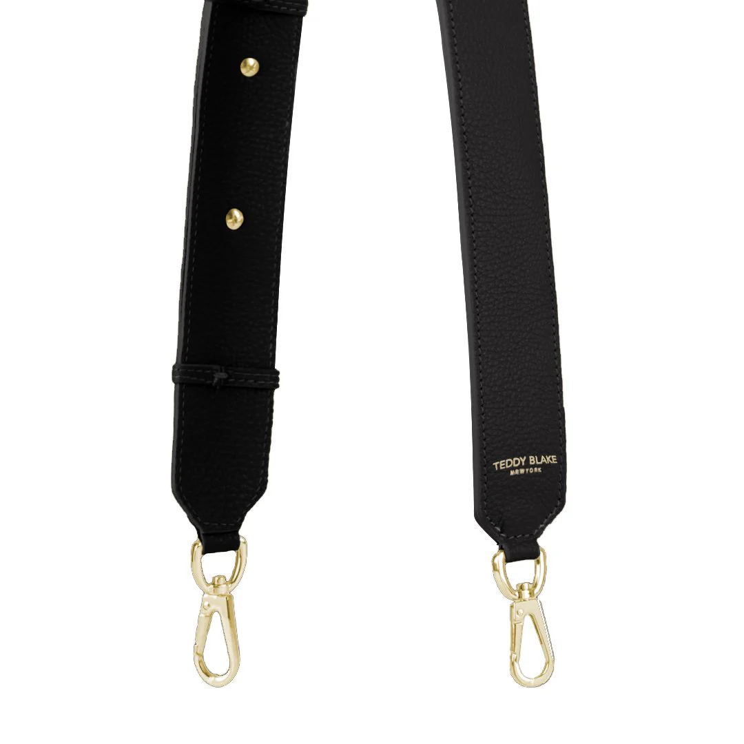 Stampato Leather Wide Strap - Black - Image 6