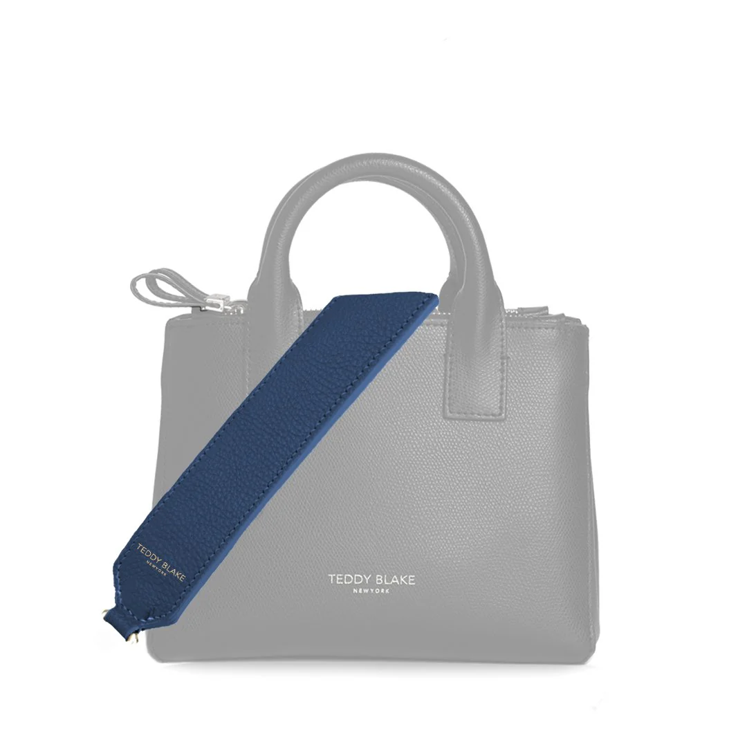 Stampato Leather Wide Strap - Blue Jeans - Image 3