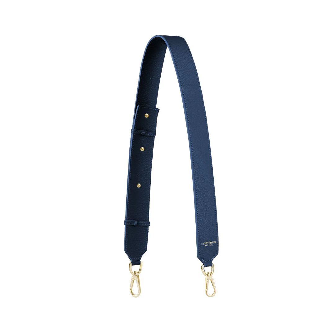 Stampato Leather Wide Strap - Blue Jeans - Image 4