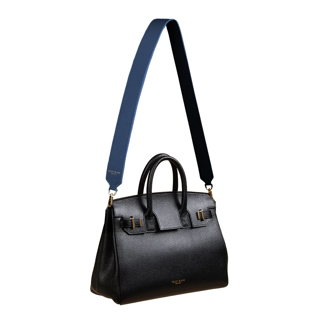 Stampato Leather Wide Strap - Blue Jeans - Image 5