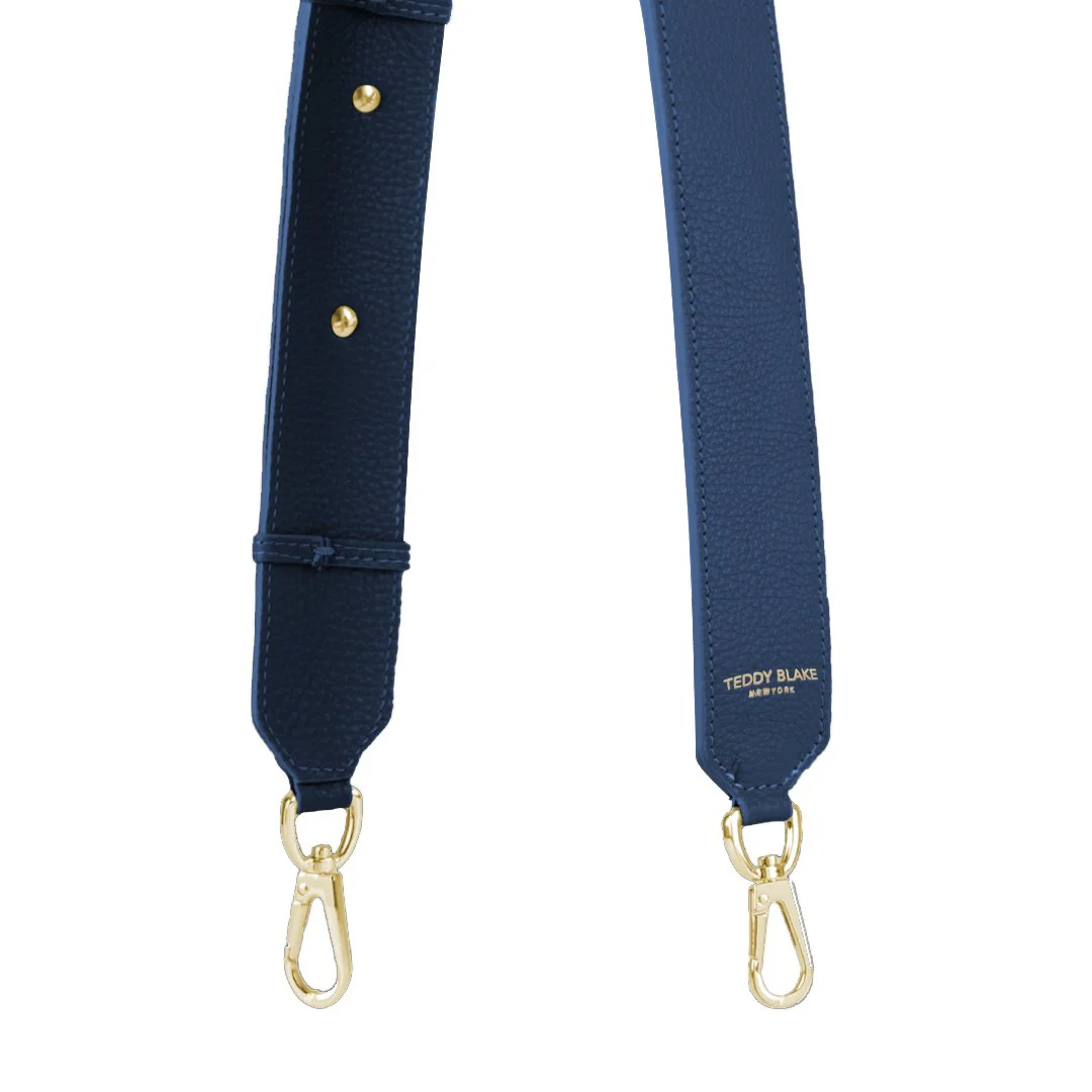 Stampato Leather Wide Strap - Blue Jeans - Image 6
