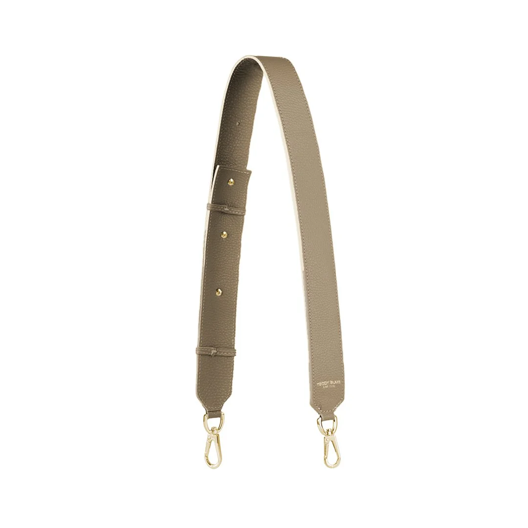 Stampato Leather Wide Strap - Light Beige - Image 4