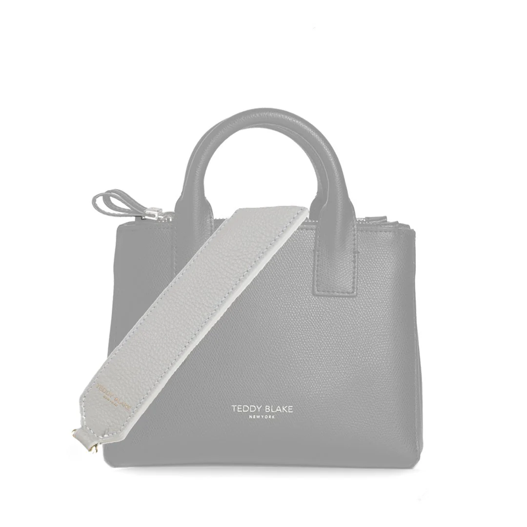 Stampato Leather Wide Strap - Light Grey - Image 3